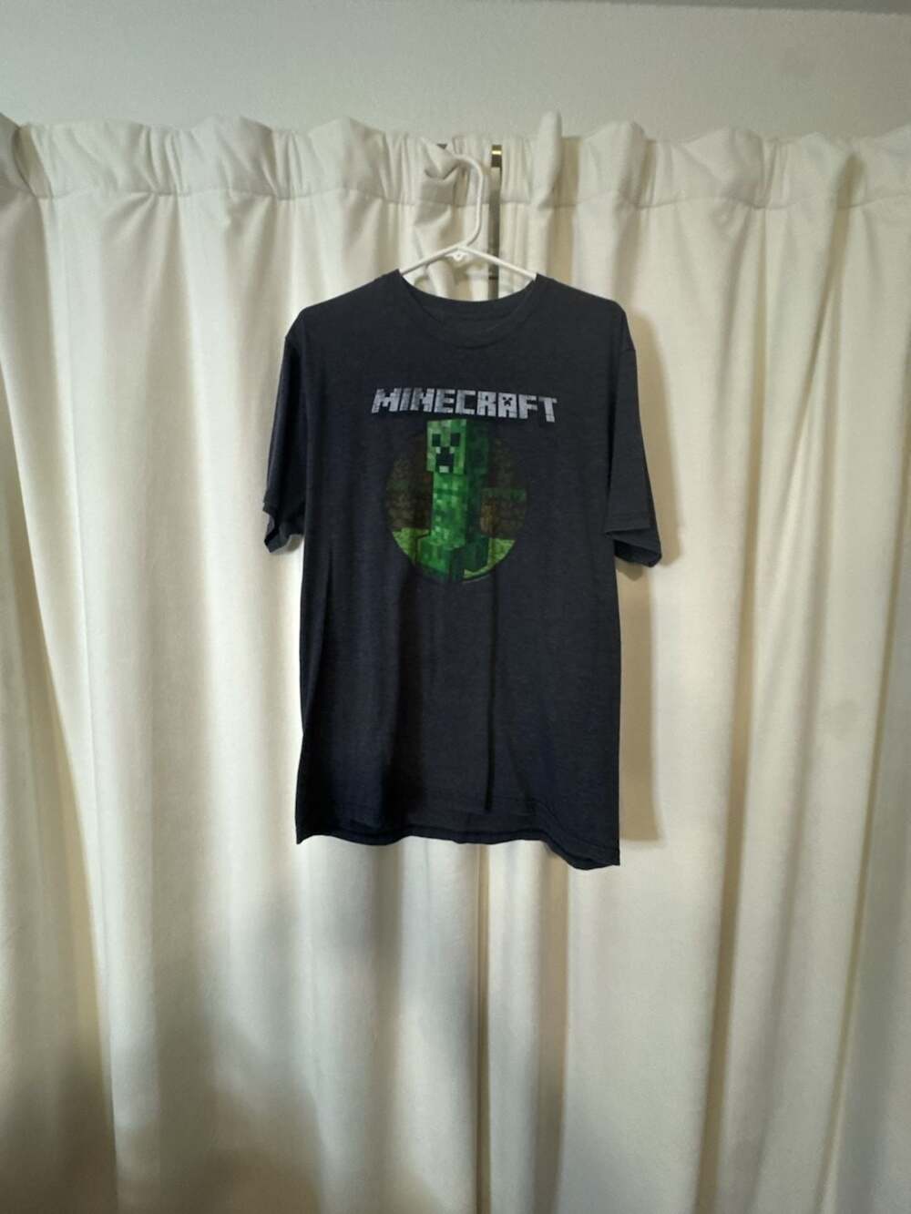 Jinx Mojang Minecraft Creeper Graphic T-Shirt Dark Gray